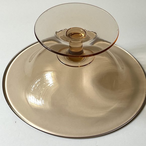 Fostoria Elegant Compote Vintage Pink Depression Glass Fairfax Candy Dish - Picture 4 of 7